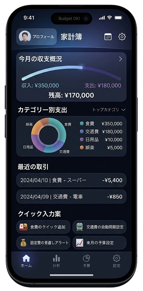 家計簿アプリ