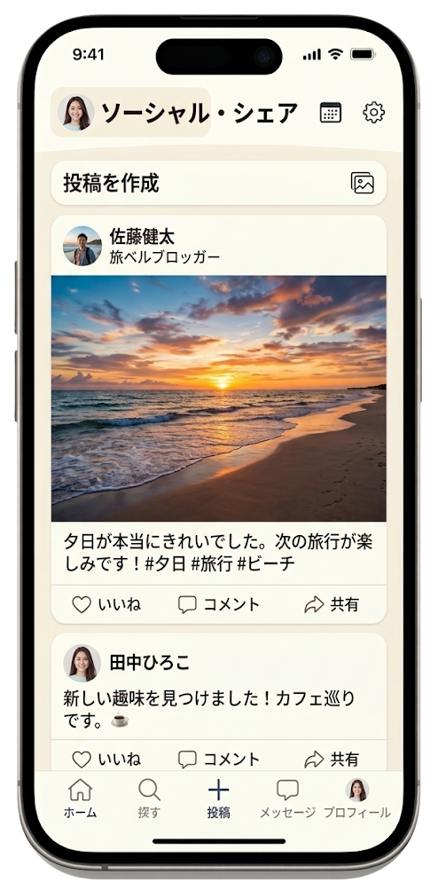 SNSアプリ